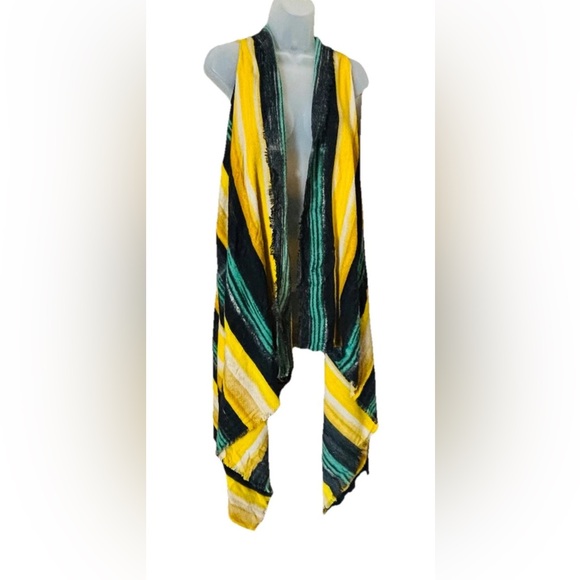 Do Everything In Love Southwest Stripe Long Kimono Duster One Size Colorful - Picture 5 of 7